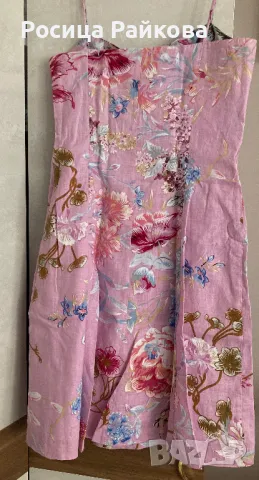 Ленена рокля 42 размер, снимка 5 - Рокли - 48733722