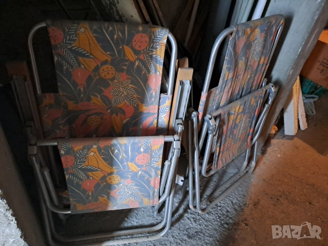 Сгъваеми шезлонги 2 бр. по 15 лв., снимка 3 - Градински мебели, декорация  - 51735682
