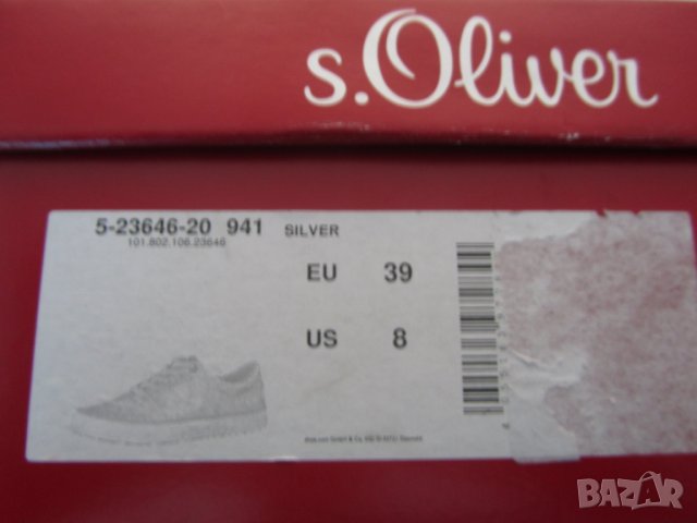 Продавам оригинални обувки S OLIVER., снимка 4 - Дамски ежедневни обувки - 26396798