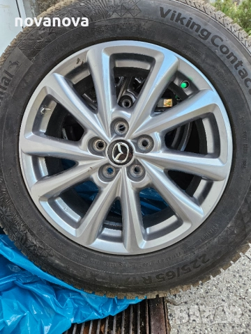 Гуми Continental Viking Contact 7 и джанти 17  5х114.3 Mazda, снимка 3 - Гуми и джанти - 52392947