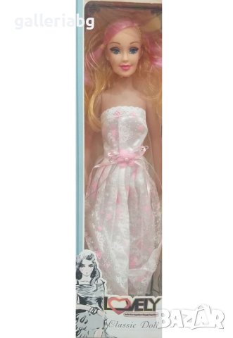 42см! Красива руса кукла с рокля , снимка 1 - Кукли - 40414975