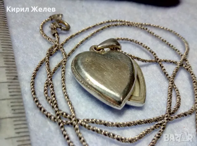 РОМАНТИЧЕН СРЕБЪРЕН ПЕНДАНТ СЪРЧИЦЕ РАМКА За СНИМКИ с ФИНА СРЕБЪРНА ВЕРИЖКА - СРЕБРО 925 ПРОБА 13820, снимка 8 - Колиета, медальони, синджири - 49866142