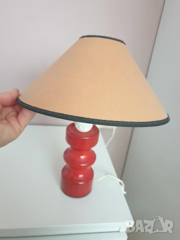 Стара нощна лампа, снимка 3 - Настолни лампи - 48648981