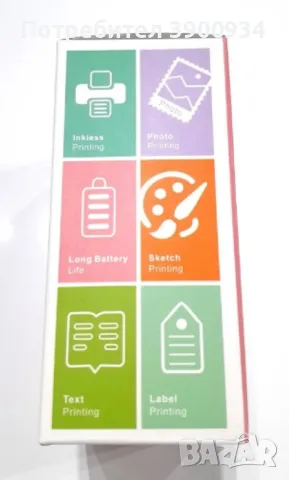 Мини Bluetooth принтер без мастило, снимка 3 - Принтери, копири, скенери - 47320758