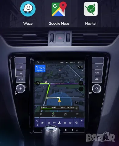 Мултимедия за SKODA OCTAVIA 9.7" тип TESLA, вертикална Навигация, 2DIN, плеър, стил Тесла, Octavia 3, снимка 7 - Аксесоари и консумативи - 49386667
