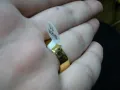 Iced Cult Gold - Луксозен мъжки пръстен красив и стилен неръждаема стомана златен цвят златист !, снимка 5