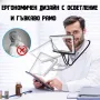 Увеличителна лупа за врат 5X LED осветление за четене шиене бордиране, снимка 2