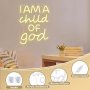 CoolGift Mart Неонова табела  'I Am a Child of God' / „Аз съм дете на Бог“/, снимка 4