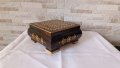 Стара дървена кутия за бижута - украсена с фурнир - №2, снимка 4