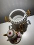 Руски порцелан Гжель самовар, снимка 1 - Антикварни и старинни предмети - 43746995
