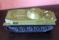ГДР играчка танк военен NVA армия 14x6.5x5cm фрикционно задвижване 
