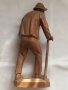 дърворезба старец с лула, снимка 4
