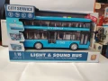 Двуетажен градски автобус с музика и светлини – 1:16 City Service ✨🚌, снимка 1