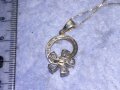 ФЛОРАЛЕН СКЪПОЦЕНЕН СРЕБЪРЕН МЕДАЛЬОН с БЯЛА ПОЗЛАТА иПОСРЕБРЕНА ВЕРИЖКА от БЛАГОРОДНА СТОМАНА 27626, снимка 12