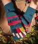 Перуански ръкавици с отворени пръсти и капаче различни цветове, снимка 7