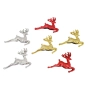 6174 Комплект коледни играчки за елха Еленчета, 6 броя, снимка 4