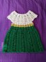 НАЛИЧНА ръчно плетена рокля туника за момиче 5 6г, снимка 1 - Детски рокли и поли - 26397525