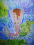 картина жена -ръчно рисувана с маслени бои