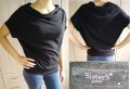 Широка черна блуза, снимка 1 - Блузи с дълъг ръкав и пуловери - 27456024