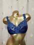 MARIE JO 80 D Син сутиен с богата бродерия , снимка 2