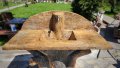 Градински чешми от щампован бетон имитация на дърво