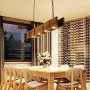LED лед висяща лампа за маса, Дървен рустик 40 W 100 см, снимка 3