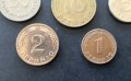 Монети .Германия.Рядко срещана година. Дойче марки. 1 , 2 , 5 ,10 и 50 пфенига . 1950 година., снимка 4
