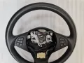 Черен Кожен Волан BMW X3 E83 X5 E53 Подгрев Отличен , снимка 3