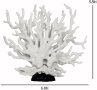 Нов Комплект от 2 броя Бял Коралов орнамент Декор Аквариум Риби, снимка 5