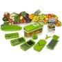 Кухненско Ренде за зеле, моркови с контейнер - Nicer Dicer Plus от 13 части, снимка 1 - Аксесоари за кухня - 43644126