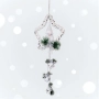 6246 Висяща коледна украса звезда със снежен човек и снежни топки, 98 см, снимка 3
