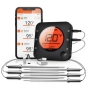 Безжичен термометър за месо BFOUR BF-5, цифров Bluetooth термометър за фурна, грил, барбекю, снимка 1