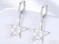Outlet Sale Сребърни висящи обеци,колекция"Stars"/нови, снимка 1 - Колиета, медальони, синджири - 38132425