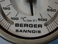 биметален термометър Berger Sannois ф115mm, +100/+600°C, L-250mm, снимка 3