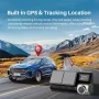 Нова 4K UHD Автомобилна Камера Предна Задна WiFi, GPS, WDR Видеорегистратор, снимка 4