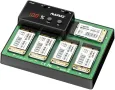 MAIWO 5-Bay M.2 mSATA докинг станция, USB 3.0 дубликатор, поддръжка за офлайн клониране, снимка 1