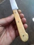 стар нож с чирени от кост, снимка 2