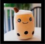 Сладка голяма плюшена възглавница Bubble Tea за деца, снимка 8