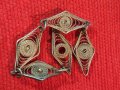 СТАРИННА РЕТРО СРЕБЪРНА ГРИВНА ФИЛИГРАННО СРЕБРО РЪЧНА МАЙСТОРСКА РАБОТА с НУЖДА от ЗАКОПЧАЛКА 44269, снимка 1