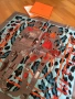Дамски копринен шал Hermes Paris silk scarf портмоне портфейл Burberry London чантичка, снимка 2