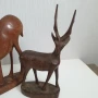 Стари дървени фигури на елени, снимка 4