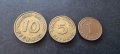 Монети . Германия. 1, 5 и 10 пфенига. 1950 година., снимка 2