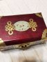 Старинно 19 век Ковчеже Кутия за Бижута от Палисандър, Нефрит, Бронзов Обков, снимка 8