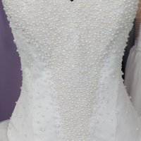сватбена рокля с много обем и много перли, снимка 3 - Сватбени рокли - 32667410