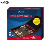 Noris - Табла за игра с магнитни пулове Дървена Deluxe 606108004, снимка 1 - Игри и пъзели - 34667820