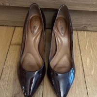естествена кожа италиански обувки с ток, снимка 2 - Дамски обувки на ток - 40336036