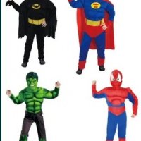Детски Костюм Спайдърмен с мускули, батман с мускули, супермен , капитан америка, снимка 1 - Други - 38130247