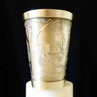 Чаша от калай с релефни картини от Щутгарт. , снимка 6 - Антикварни и старинни предмети - 27266696