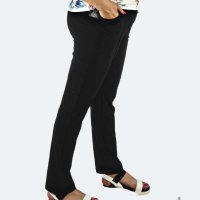 Летен дамски панталон в голям размер – черен, снимка 2 - Панталони - 40422396