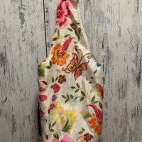 Лятна торба или плажна чанта флорални мотиви цветна , снимка 1 - Чанти - 32227619